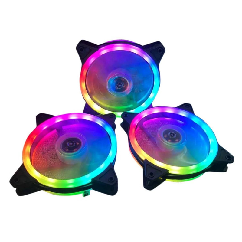 Qube Levin Storm X3 Pro 3x120mm RGB Fan w/ Remote Controller - مروحة تبريد